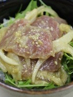 マグロdeみそマリネ丼-レシピのメイン写真