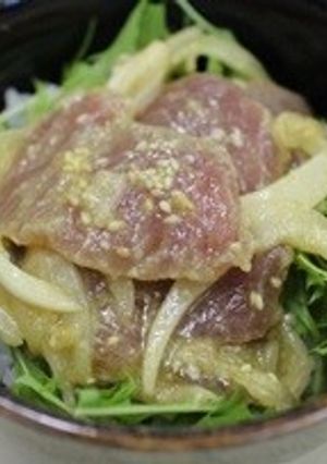 マグロdeみそマリネ丼-レシピのメイン写真