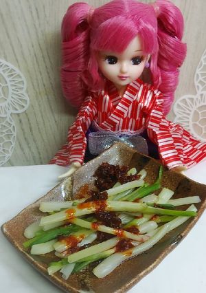 リカちゃん♡島らっきょうラー油で一品*.-レシピのメイン写真