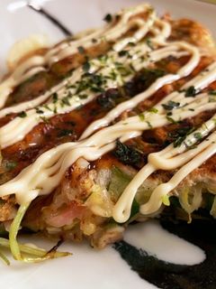 チヂミ粉で作る☆もちもちお好み焼き-レシピのメイン写真
