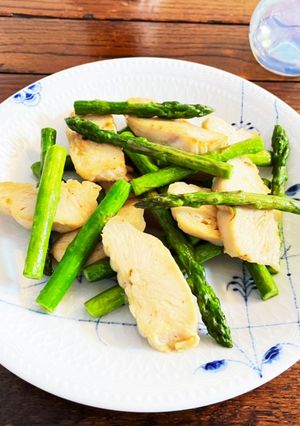 バターチキンアスパラガス♪♪-レシピのメイン写真