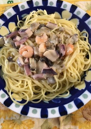 スパゲッティホワイトソース-レシピのメイン写真
