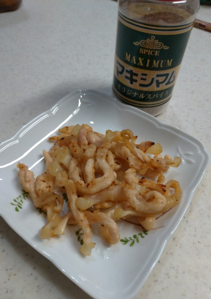 ささみのすじ　焼いただけ-レシピのメイン写真