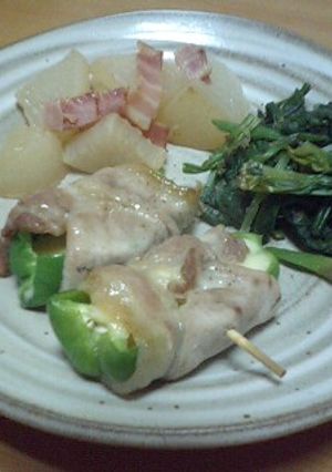 串○珍のピーマンチーズ豚巻き-レシピのメイン写真