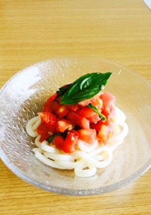 たっぷりトマトのサラダうどん-レシピのメイン写真