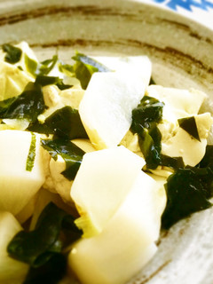 枝豆豆腐でかぶとわかめの春塩煮♩-レシピのメイン写真