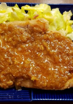 豚肉のソテー　玉ねぎと味噌のソース-レシピのメイン写真