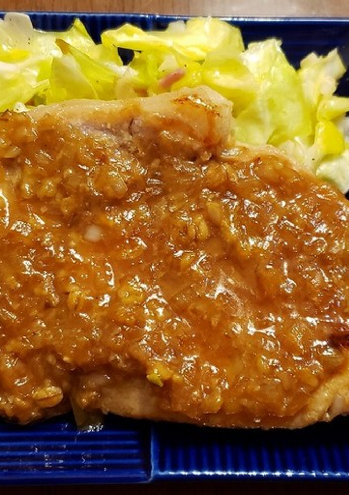 豚肉のソテー　玉ねぎと味噌のソース-レシピのメイン写真