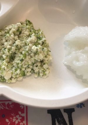 【離乳食中期】ブロッコリーとささみの麻婆-レシピのメイン写真