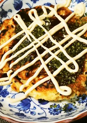 タケノコ入り米粉お好み焼き-レシピのメイン写真