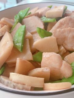 たけのこと絹さやの炒め煮-レシピのメイン写真