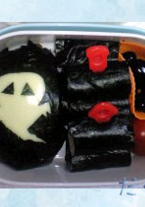キャラ弁★ハロウィン　Black&Red-レシピのメイン写真