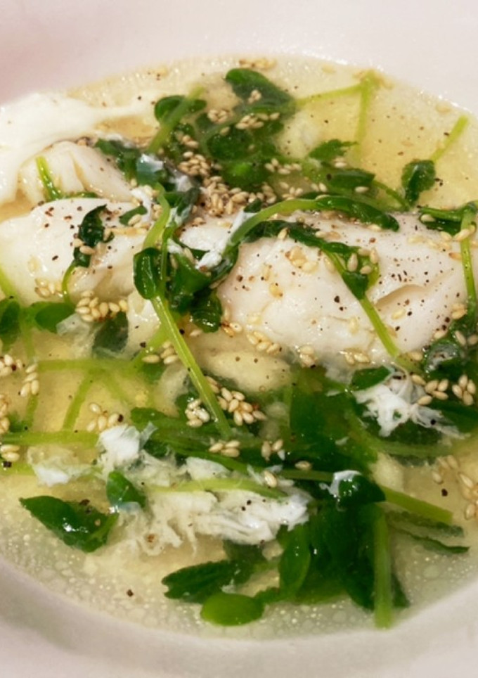 たらと豆苗の中華スープ-レシピのメイン写真