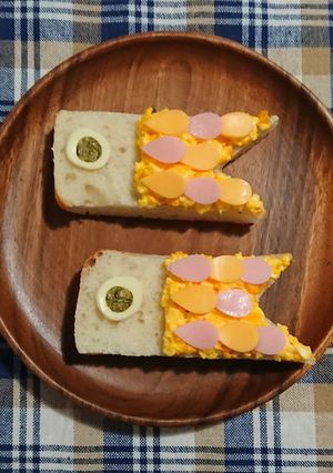 こいのぼりオープンサンド-レシピのメイン写真