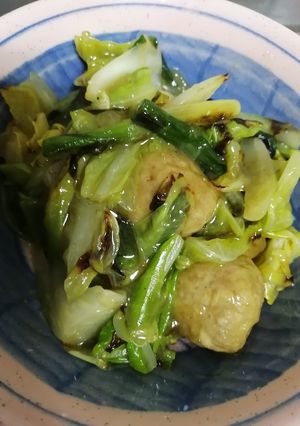 アイヌ葱と春キャベツ、肉団子の白餡かけ-レシピのメイン写真