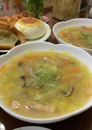 春キャベツの優しいスープ-レシピのメイン写真