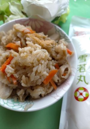 ちょいまんま無洗米で簡単炊き込みご飯♡-レシピのメイン写真