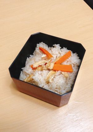 「登米のだし」使用　簡単炊き込みご飯-レシピのメイン写真