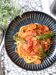 アスパラのナポリタン風☆-レシピのメイン写真