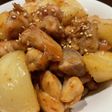 カブと鶏肉のさっぱり梅炒め