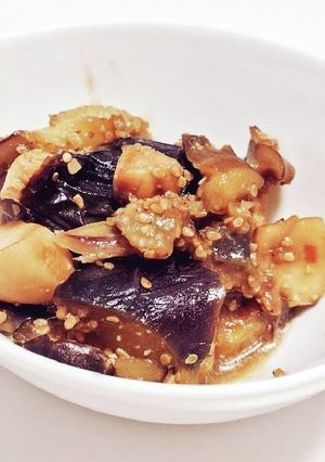 なすとエリンギのみそジュワ炒め煮-レシピのメイン写真
