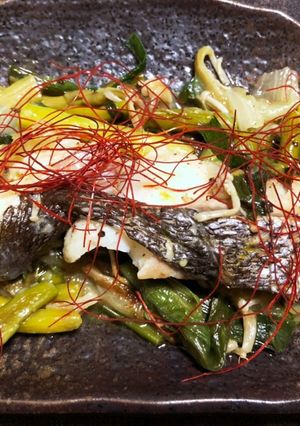 真鱈と緑と白のオリーブオイルの蒸し焼き-レシピのメイン写真