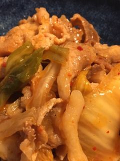 材料2つ・調味料2つ*豚キムチ炒め*-レシピのメイン写真