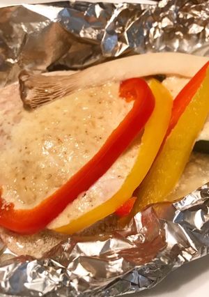 メカジキと野菜のゴマ味噌マヨホイル焼き-レシピのメイン写真