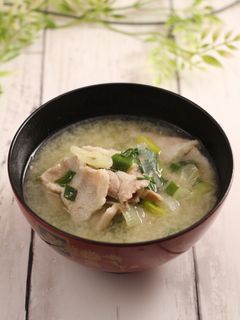 簡単!豚汁風☆豚バラ葱-レシピのメイン写真
