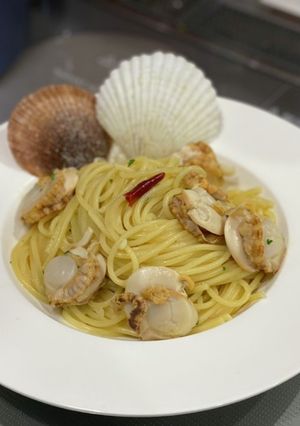 稚貝(帆立)絶品ペペロンチーノ-レシピのメイン写真