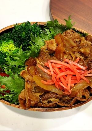 のっけ弁当牛丼-レシピのメイン写真