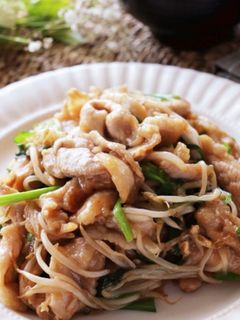 豚肉ともやしとニラのスタミナ炒め-レシピのメイン写真