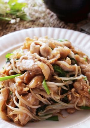 豚肉ともやしとニラのスタミナ炒め-レシピのメイン写真