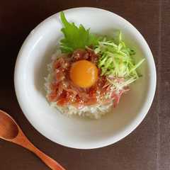 รูปของ 簡単！生ハムユッケ