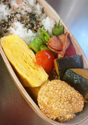 トマト炒め弁当-レシピのメイン写真