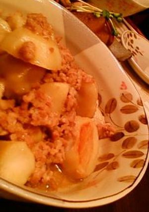 里芋の味噌バターそぼろ煮-レシピのメイン写真
