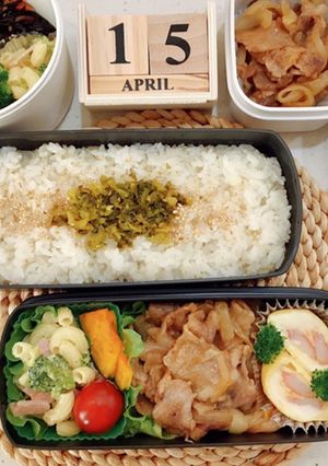 豚こまの甘辛炒め弁当 21/4.15-レシピのメイン写真