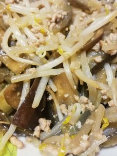 3品だけ!もやしとナスの肉味噌炒め-レシピのメイン写真