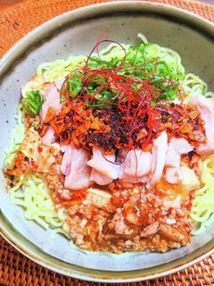 麻辣蒸し鶏あんかけ麺-レシピのメイン写真