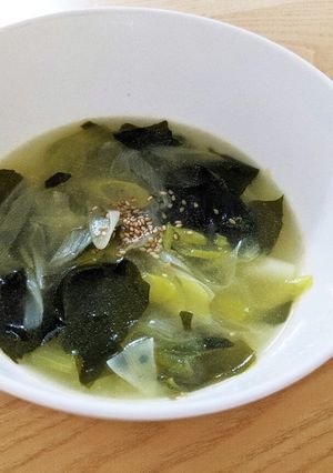サッポロ一番粉末スープでつくるねぎスープ-レシピのメイン写真