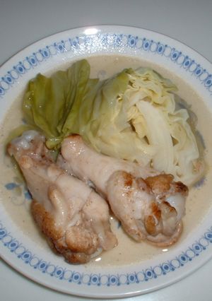 鶏肉とキャベツの蒸し煮-レシピのメイン写真