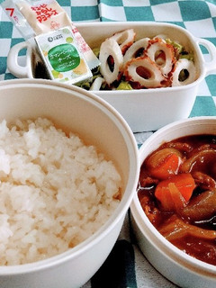 男子高校生お弁当(5)カレー-レシピのメイン写真