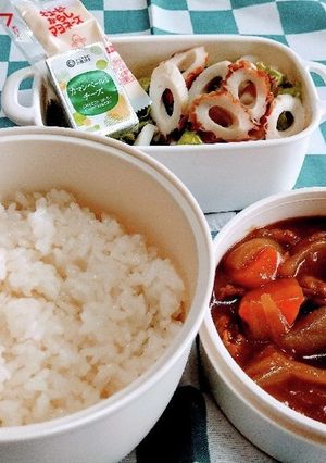 男子高校生お弁当（5）カレー-レシピのメイン写真