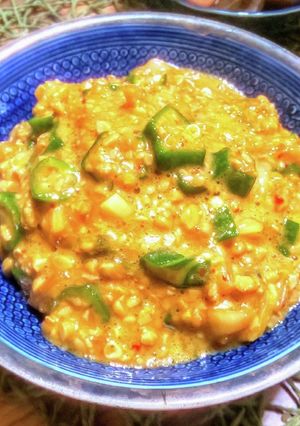 秒で作れるやみつき 納豆キムチ オクラ-レシピのメイン写真