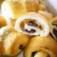 HB生地&簡単成形★粒あん巻きロールパン