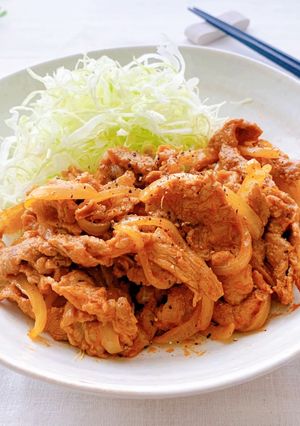 豚肉と玉ねぎのスパイシー炒め♪-レシピのメイン写真
