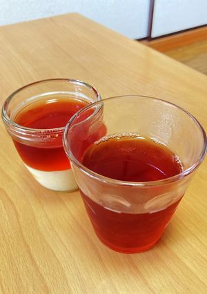 紅茶の茶葉で紅茶ゼリー♪-レシピのメイン写真