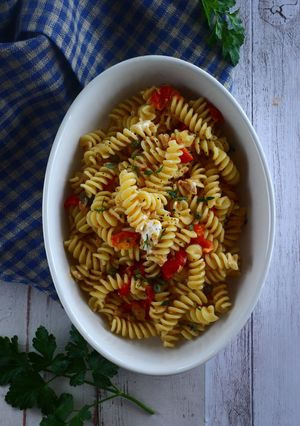超簡単☆トマトとクリームチーズのパスタ-レシピのメイン写真