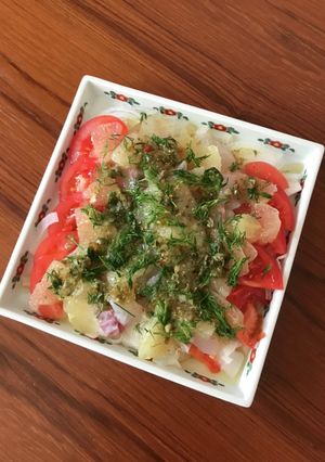 新玉ねぎと春鯛のカルパッチョ-レシピのメイン写真