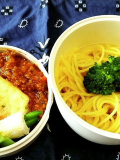 男子高校生お弁当(18)ミートソース-レシピのメイン写真